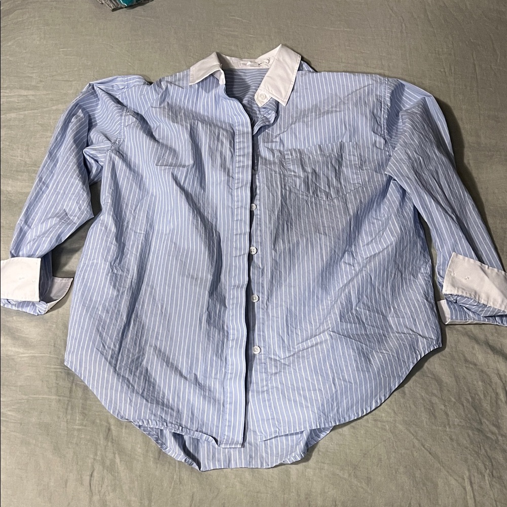 Good American Oversize Poplin Shirt